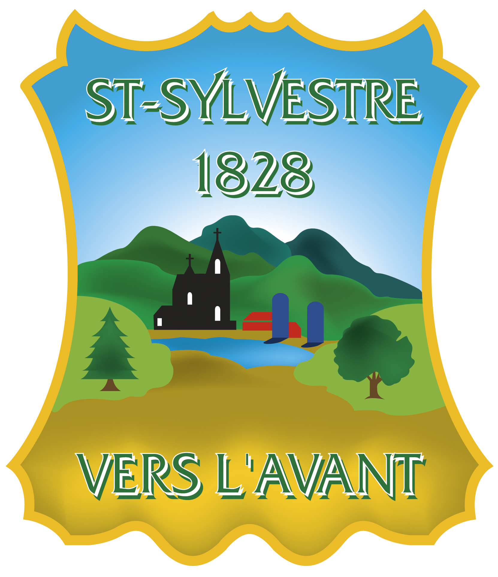 armoirie saint-sylvestre slogan vers l'avant